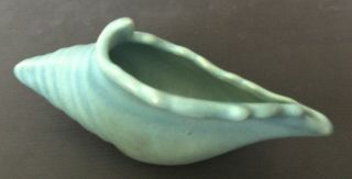 Vintage Van Briggle - Colo Spgs - Shell Shaped Bowl - Turquoise - 8.  5 " - 1940 