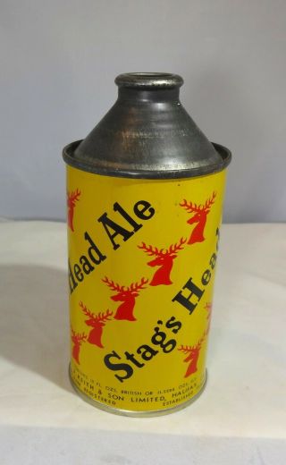 Stag Head Vintage Cone Top Beer Can