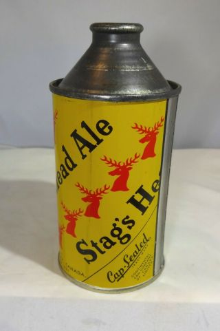 Stag Head Vintage Cone Top Beer Can 2