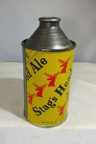 Stag Head Vintage Cone Top Beer Can 4