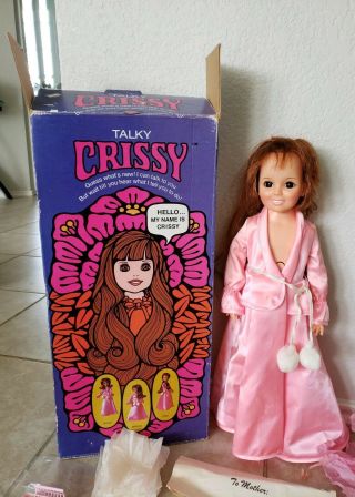 Vintage Ideal Talky Crissy Doll & Accessories 2