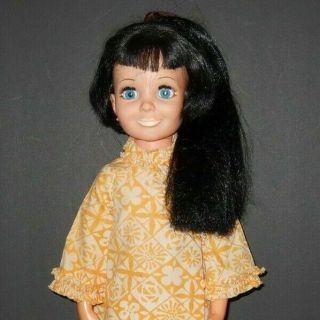 Vintage Doll Grow Hair Tressy Ideal Crissy Family Sears 1970 Pale Orange Fashion 5