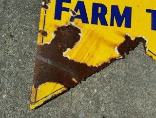 Vintage advertising goodyear farm tires porcelain sign display 9