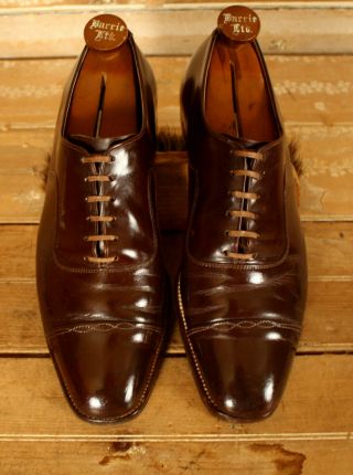 Rare Vtg 1940s Johnsonian " Guide Step " By Edndicott Johnson Cap Toe Sz 9 D