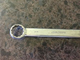 Vintage John Deere 1 Inch Combination Wrench TY3233 Great Shape Made in USA 4