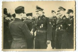 German World Warii Archived Photo Panzertruppe Elite Officers
