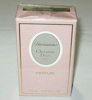 Vintage Christian Dior Diorissimo Perfume Bottle/box 1/4 Oz Sealed/full - 2