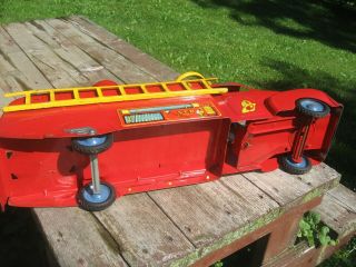 Antique Vintage Marx Pressed Steel Toy Ride On Train Locomotive 1930 ' s art deco 8