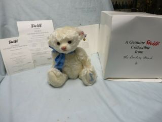 Vintage Steiff England Royalty Teddy Bear Prince George,  Danbury,  Box