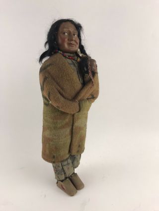 Vintage Skookum Papoose Native American Indian Doll 15.  5 " Tall