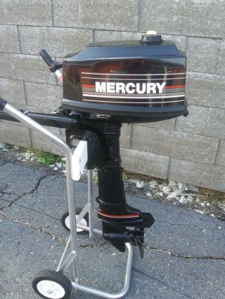Vintage 1991 92 5hp Mercury Outboard Motor Well Kept