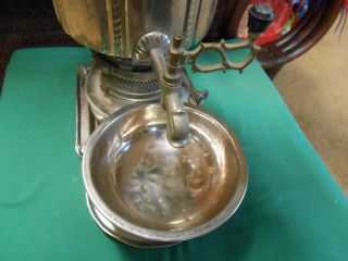 Antique Russian SAMOVAR with Tray and Dish and Tea Pot.  ON 4