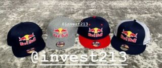 Red Bull Athlete Only Hat Bundle - 4 Hats Snapback Cap Rare