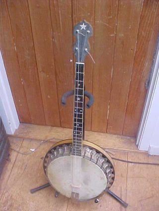 Vintage 1930 Vega Whyte Laydie Style R Tenor Banjo S/n 91921