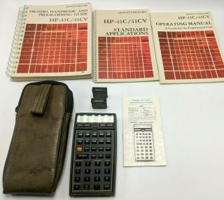Hewlett Packard Hp41c Hp 41c Vintage Calculator Bundle Modules Manuals