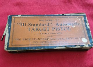 Vintage Hi Standard Model A Box High Standard