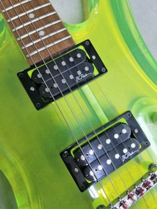 Vintage Bc Rich Mockingbird Guitar Acrylic Transparent Green