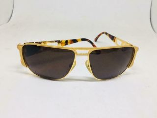Hilton Picadilly 958 C3 Sunglasses Gold Square Style Vintage Italy