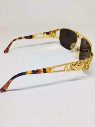 HILTON PICADILLY 958 C3 SUNGLASSES GOLD SQUARE STYLE VINTAGE ITALY 2