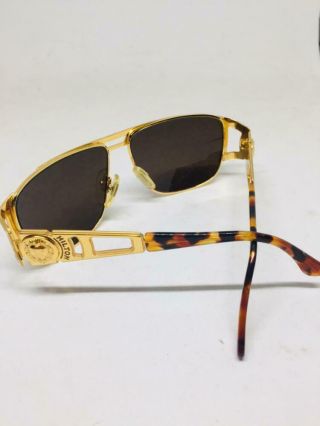 HILTON PICADILLY 958 C3 SUNGLASSES GOLD SQUARE STYLE VINTAGE ITALY 3