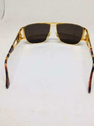 HILTON PICADILLY 958 C3 SUNGLASSES GOLD SQUARE STYLE VINTAGE ITALY 4