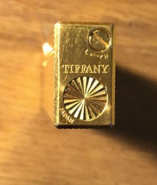 Vintage Gold Tiffany & Co.  Cigarette Lighter,  Made in Japan 7