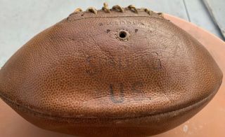 Vintage Spalding Football From U.  S.  War Issue