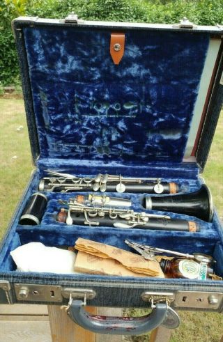 Vintage Buffet Crampon & Cie A Paris Clarinet With Case; 1962; Only 2 Owners