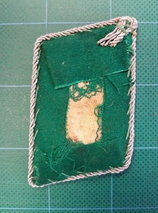 WW2 German Luftwaffe Green field Officer division collar tab insignia patch Rare 2