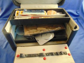 Vintage Sewing Case Buttonhole Templates Adjustable Zigzag Attachment Household