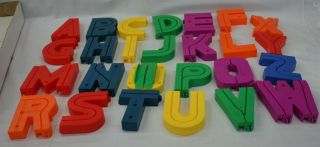 VINTAGE PLAYSKOOL ALPHABET ROADWAY SESAME STREET 1989 Complete Set 4