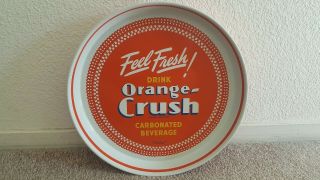 Rare Vintage 1942 Feel Fresh Orange - Crush Advertising Soda Pop Serving Tray