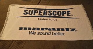 Marantz Superscope Stereo Dealer Promo Beach Towel Vintage Collectible Gift Rare