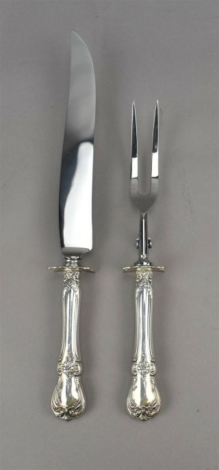 Towle Sterling Silver Old Master Two Piece Carving Set