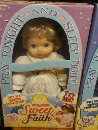 Doll Vintage 1998 Sweet Faith/Bedtime Prayer/NIB/Prayer Doll Boy and Girl/New 2