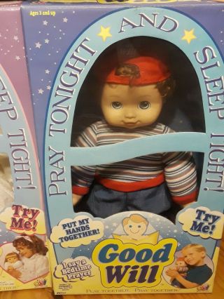 Doll Vintage 1998 Sweet Faith/Bedtime Prayer/NIB/Prayer Doll Boy and Girl/New 3