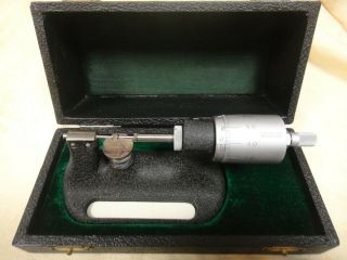Vintage Bergeon Large Bench Metric Micrometer,  7x3x3 " Box,  Near