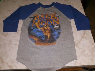 Vintage Ozzy Osbourne Bark At The Moon 1984 Tour T - Shirt