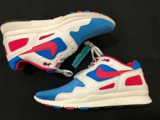 Nike Air Flow Sz 9.  5 Photo Blue Cherry Pink Vintage Runner 458206 - 400 Shoes