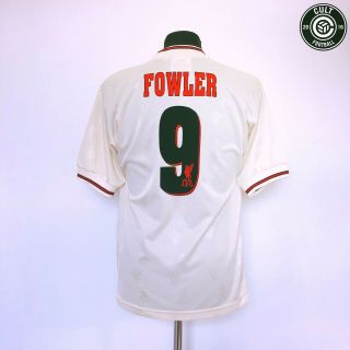 Fowler 9 Liverpool Reebok Vintage Away Football Shirt Jersey 1996/97 (s)