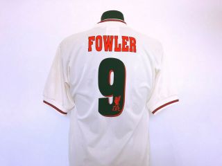 FOWLER 9 Liverpool Reebok Vintage Away Football Shirt Jersey 1996/97 (S) 7