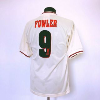 FOWLER 9 Liverpool Reebok Vintage Away Football Shirt Jersey 1996/97 (S) 8