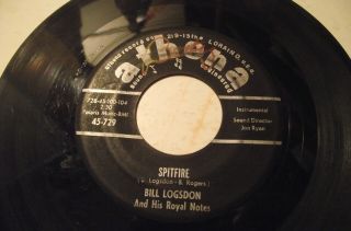 Bill Logsdon Spitfire / Come To My House Rock Athena 729 Mega Rare Rockabilly 45