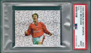 1996 Merlin Sports David Beckham Rc (rare Foil) Psa 9 Highest Grade Rookie