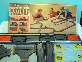 Vintage 1965 Ideal Motorific Giant Detroit Torture Track - Complete With