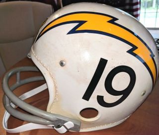 San Diego Chargers 1963 - 64 Vintage All - American City Decal Football Helmet