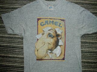 Vintage Joe Camel T Shirt 1985 Size Medium Made In Usa Paper Thin Single Stitch