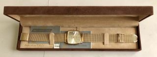 Vtg Mens Hamilton Masterpiece Swiss Quartz Wristwatch Date,  Papers