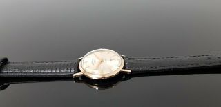 Rotary 9ct Gold Vintage 1960 ' s Gents Hand Wound Mechanical Mid Size Watch. 6