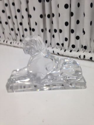 Vintage Baccarat Crystal Egyptian Sphinx Figurine Paper Weight - Perfect